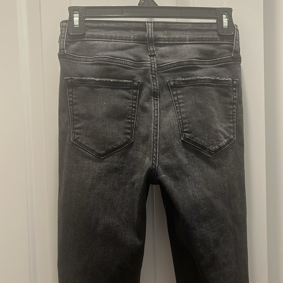 Zenana black distressed jeans. Excellent condition, only worn once. Size 25. - Picture 8 of 9